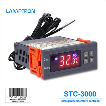 STC-3000 Digital temperature controller NTC sensor 120VAC relay 30A 