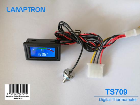 Digital Thermometer Temperature LCD Meter Gauge PC Mod Fahrenheit Centigrade C/F 